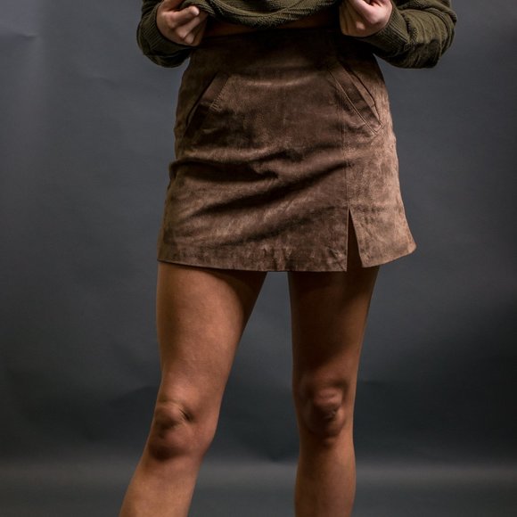 Brown Suede Skirt by Blank NYC - Picture 3 of 5